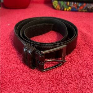 Men's Classic Black Leather Belt